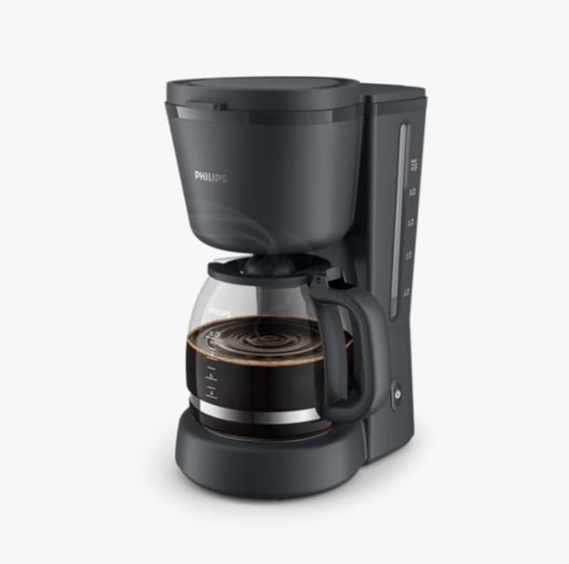 ماكينة تحضير القهوة بالتنقيط من فيليبس إسينشالز، سلسلة 1000، موديل HD7430/91، سعة 1.2 لتر، تكفي لتحضير 10 أكواب، لون أسود